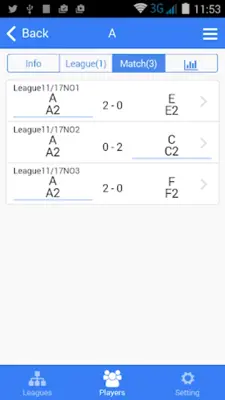 Table Tennis Leagues android App screenshot 0