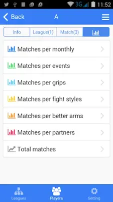 Table Tennis Leagues android App screenshot 1